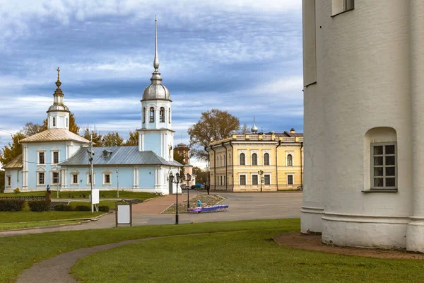 Одна Самых Красивых Площадей Городе Кострома Россия — стоковое фото