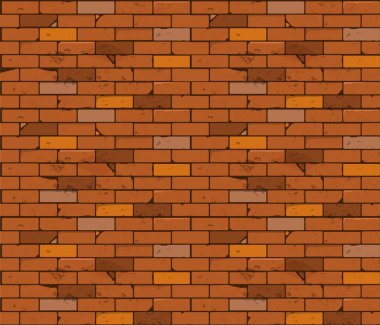 Tuğla duvar Arkaplan resmi. Vektör grafikleri