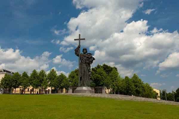 Estatua Del Príncipe Vladimir Bautista Rusia — Foto de Stock