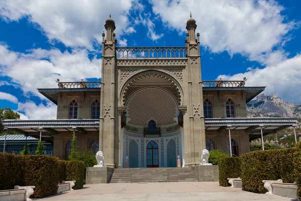 Alupka Crimea August 2020 View Vorontsov Palace — 图库照片