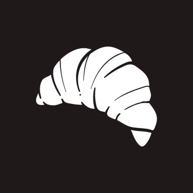 çizilmiş kruvasan vektör çizim el