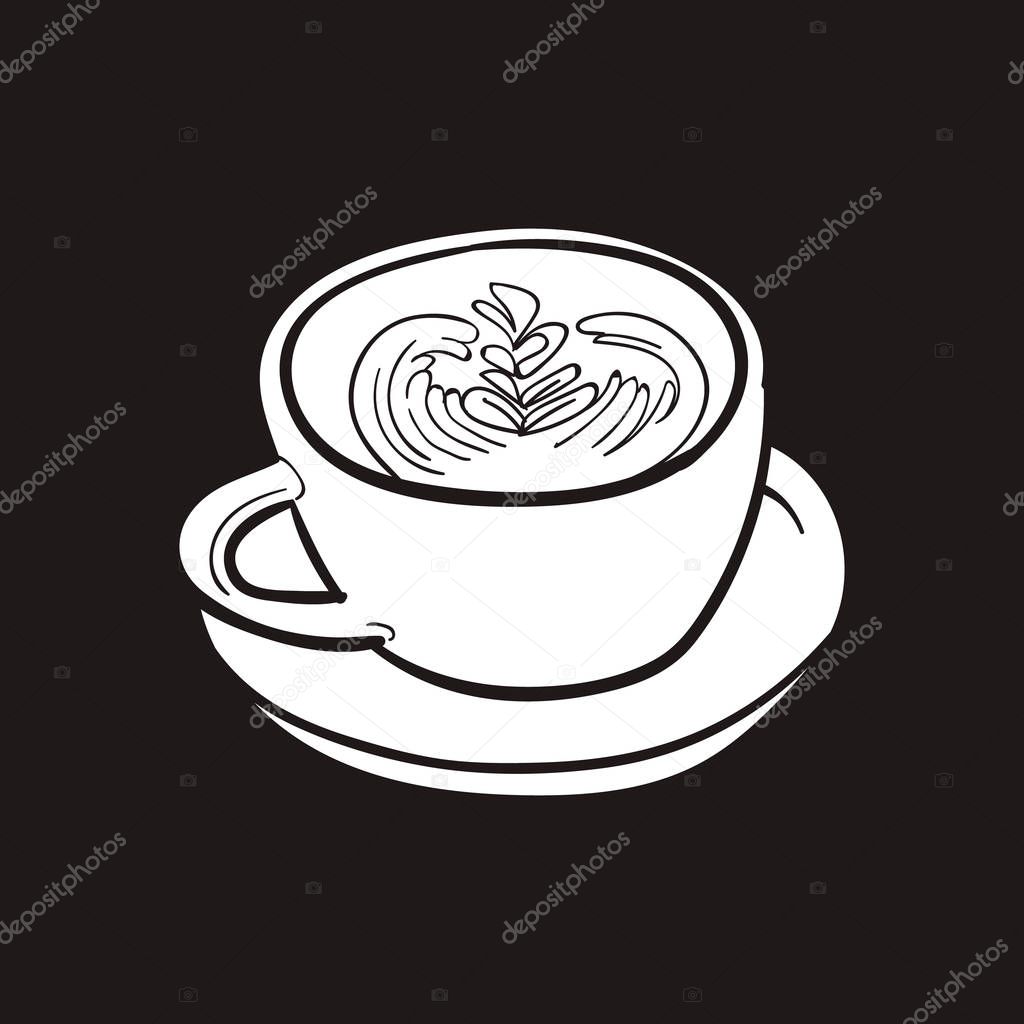 coffee cappuccino vector illustration