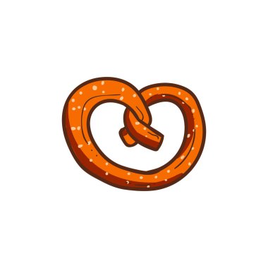 tatlı tuzlu kraker vektör çizim