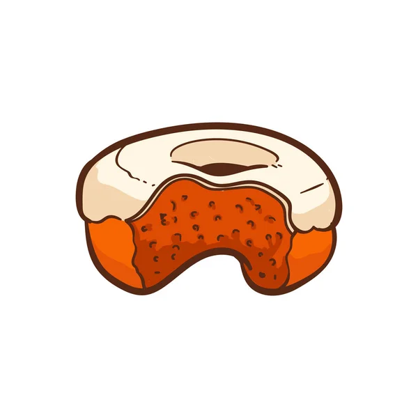 Doodle Donut Vector Ilustración — Archivo Imágenes Vectoriales