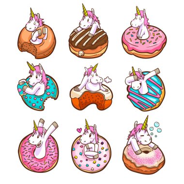 şirin tek boynuzlu at ve çörekler