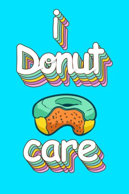 çörek t-shirt tırnak illüstrasyon vektör