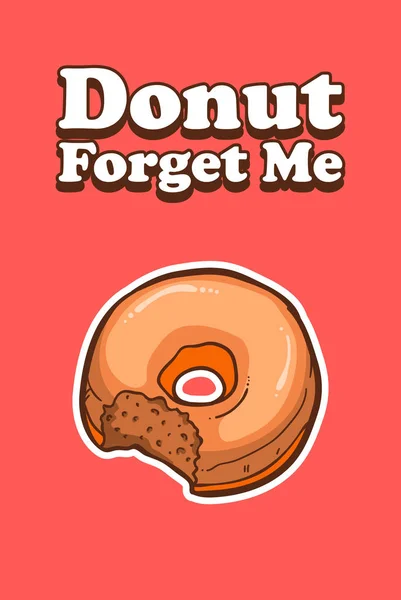 Donuts Shirt Zitiert Vektor Illustration — Stockvektor