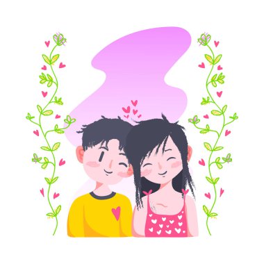 tatlı aşk Sevgililer çift doodle