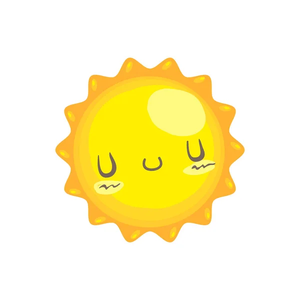Leuke glimlach zon vector — Stockvector
