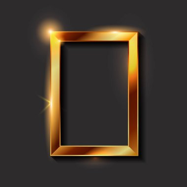 Dekoratif vintage altın çerçeveler ve sınırları