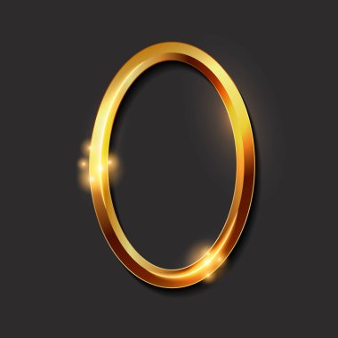 Dekoratif vintage altın çerçeveler ve sınırları