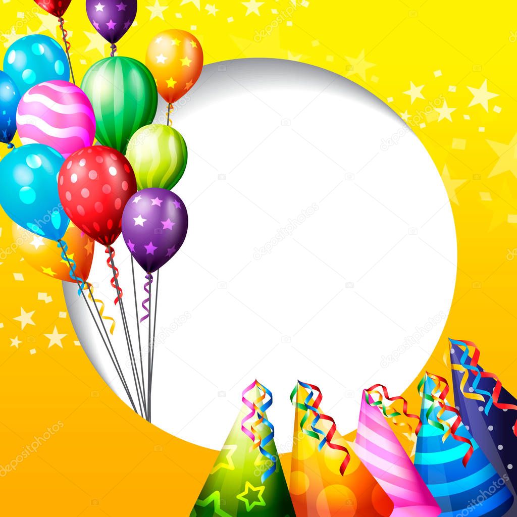 birthday celebration background, birthday balloon wallpaper