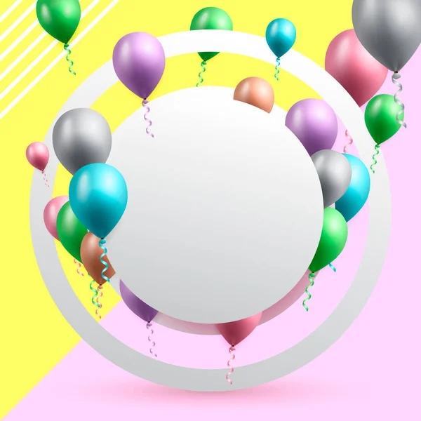 Födelsedag firande bakgrund vektor illustration — Stock vektor