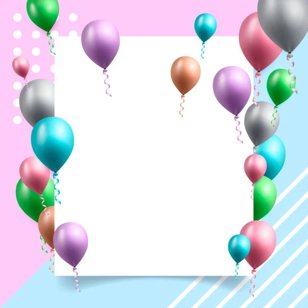 Verjaardag viering achtergrond vector illustratie — Stockvector