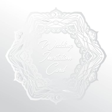 düğün davetiyesi kartı kağıt kesme tasarımı