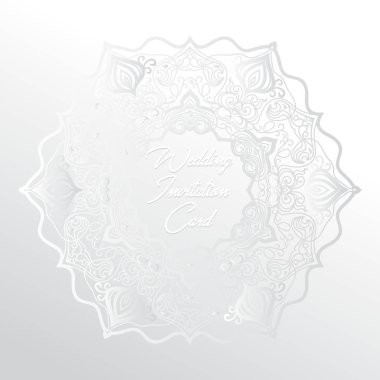 düğün davetiyesi kartı kağıt kesme tasarımı