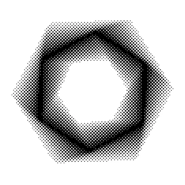 Абстрактна Колекція Шестикутників Halftone — стоковий вектор