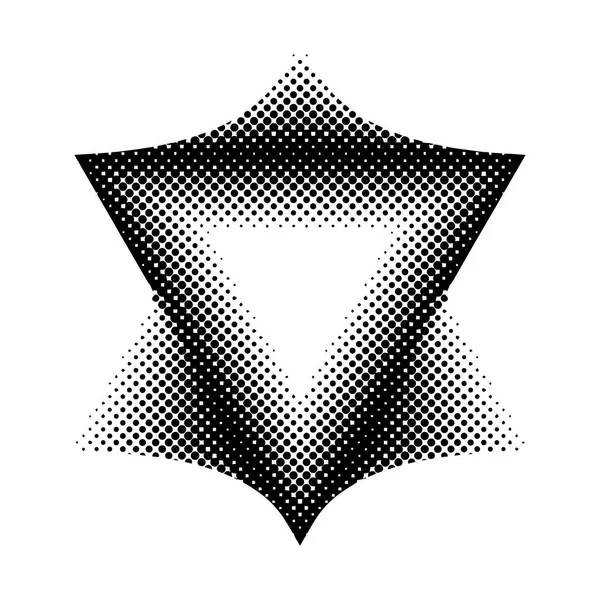 Абстрактний Трикутник Колекція Візерунків Напівтонів — стоковий вектор