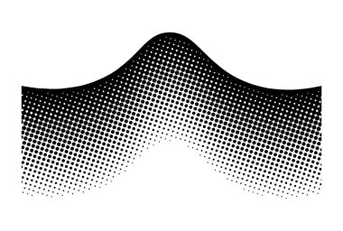 Soyut dalga yarım ton desen koleksiyonu