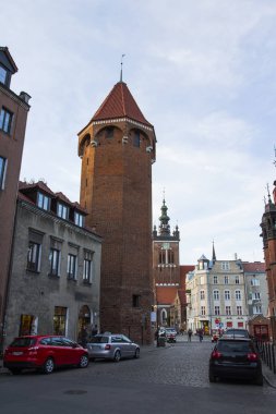 Eski kule Gdansk. Polonya