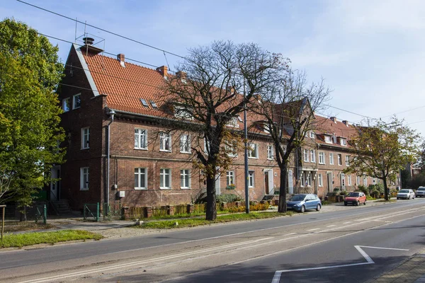 Gdansk Merkezi Bir Tarihsel Tuğla Polonya — Stok fotoğraf