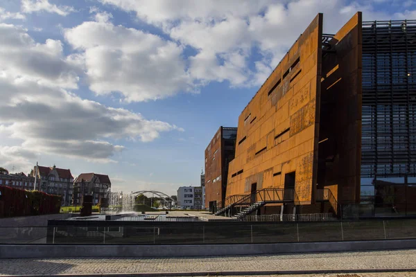 Edificio Del Centro Europeo Solidaridad Museo Biblioteca Gdask Polonia Septiembre — Foto de Stock