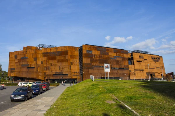 Avrupa Dayanışma Merkezi yapıdır bir müze ve Kütüphane Gdask, Polonya. 25 Eylül 2016