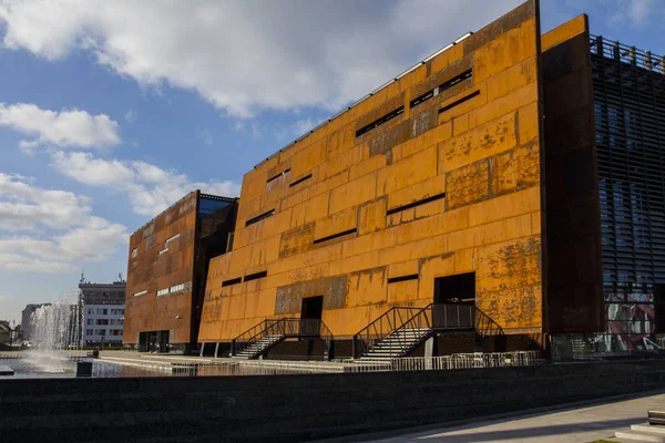 Edificio Del Centro Europeo Solidaridad Museo Biblioteca Gdask Polonia Septiembre — Foto de Stock