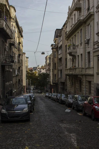 Strada Nel Centro Della Città Belgrado Serbia — Foto Stock