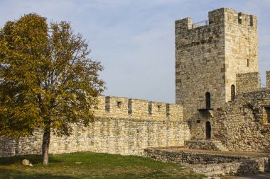 Belgrad Kalesi antik kulede. Sırbistan