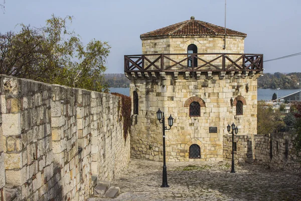 Ancient Tower Belgrade Fortress Serbia — Stock Photo, Image