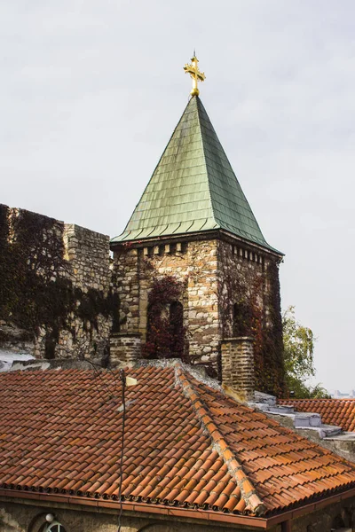Iglesia Ruzhica Una Iglesia Ortodoxa Serbia Ubicada Fortaleza Belgrado Belgrado — Foto de Stock