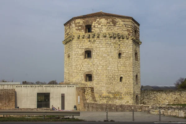 Starożytna Wieża Twierdzy Belgrad Serbia — Zdjęcie stockowe