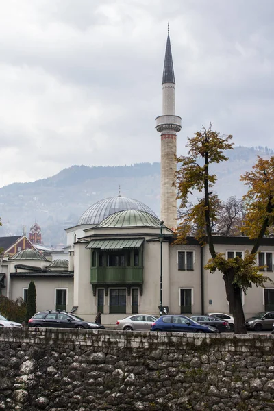 Mesquita Antiga Bairro Histórico Sarajevo Bósnia Herzegovina — Fotografia de Stock