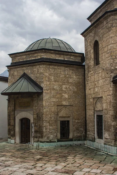 Edificios Históricos Territorio Mezquita Gazi Husrev Beg Sarajevo Bosnia Herzegovina — Foto de Stock