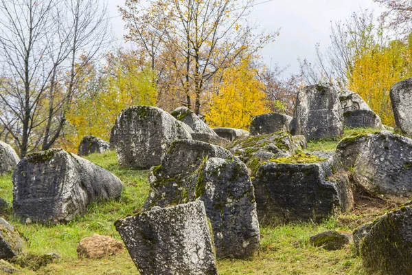 Historyczne Opuszczony Cmentarz Żydowski Sarajewie Bośnia Hercegowina — Zdjęcie stockowe