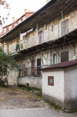 Vilnius 'ta eski avlu. Litvanya