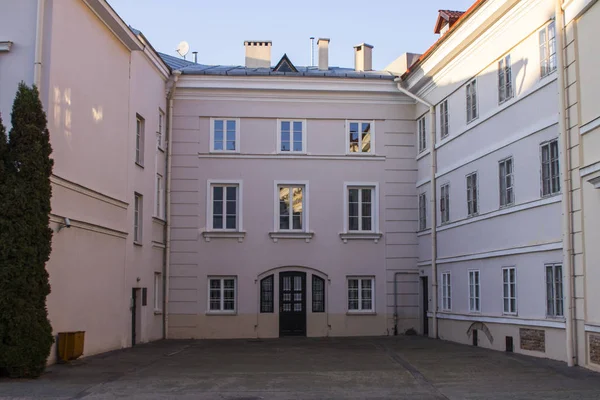 Historiskt Hus Gamla Stan Vilnius Litauen — Stockfoto
