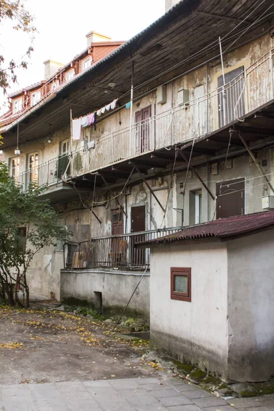 Vilnius 'ta eski avlu. Litvanya