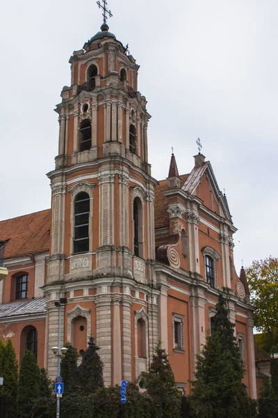 Kościół Wszystkich Świętych Starym Mieście Wilnie Litwa — Zdjęcie stockowe