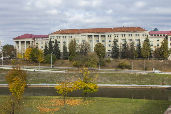 Building of the Faculty of Economics of the National University in Vilnius. Lithuania