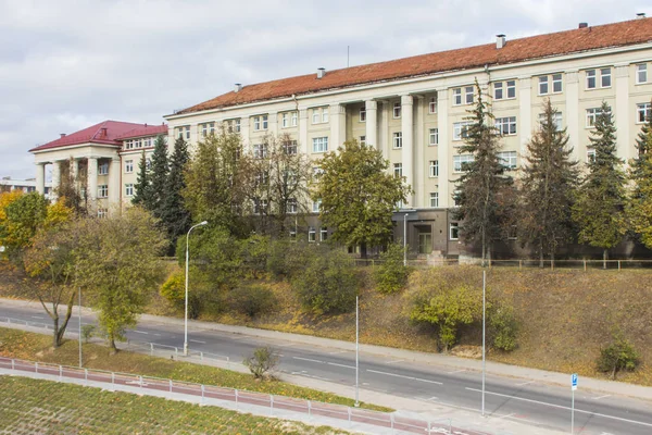 Bouw Van Faculteit Der Economische Wetenschappen Van Nationale Universiteit Vilnius — Stockfoto