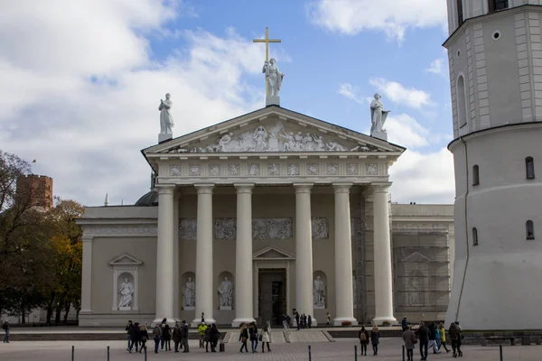 Die Kathedrale Basilika Von Stanislaus Und Ladislaus Von Vilnius Litauen — Stockfoto