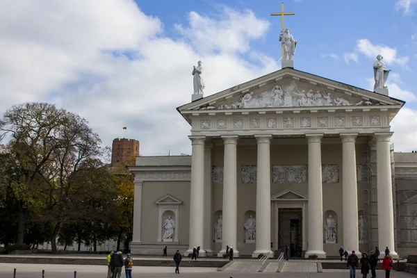 Bazylika Katedralna Stanisława Ladislaus Wileńskiego Litwa — Zdjęcie stockowe