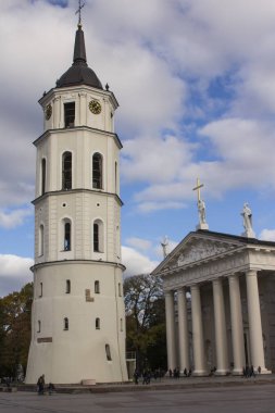 St Stanislaus Katedrali Bazilikası ve Vilnius St Ladislaus. Litvanya