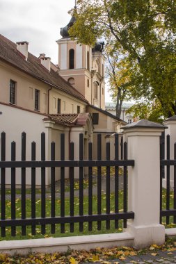 Vilnius Eski Kent'teki tarihi kilise. Litvanya