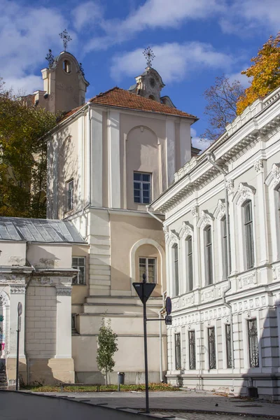 Vilnius Eski Kent Teki Tarihi Kilise Litvanya — Stok fotoğraf