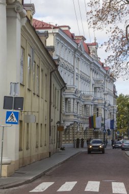 Vilnius'un Eski Şehir'indeki sokak. Litvanya