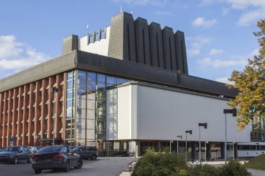 Vilnius Litvanya Ulusal Opera ve Bale Tiyatrosu modern binası. Litvanya