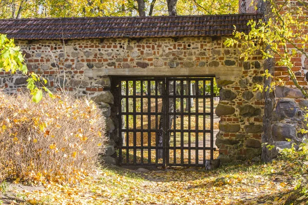 Stará Brána Trakai Hradu Podzim Litva — Stock fotografie